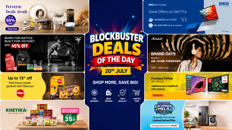 Blockbuster Deals of the Day: Save Big on TVs, Dell Laptops, Marshall Audio, Home Appliances, Protein Supplements & More