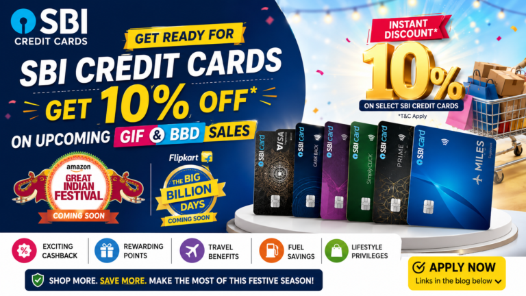 SBI Credit Cards: Get Ready for 10% Off on Upcoming GIF & BBD Sales